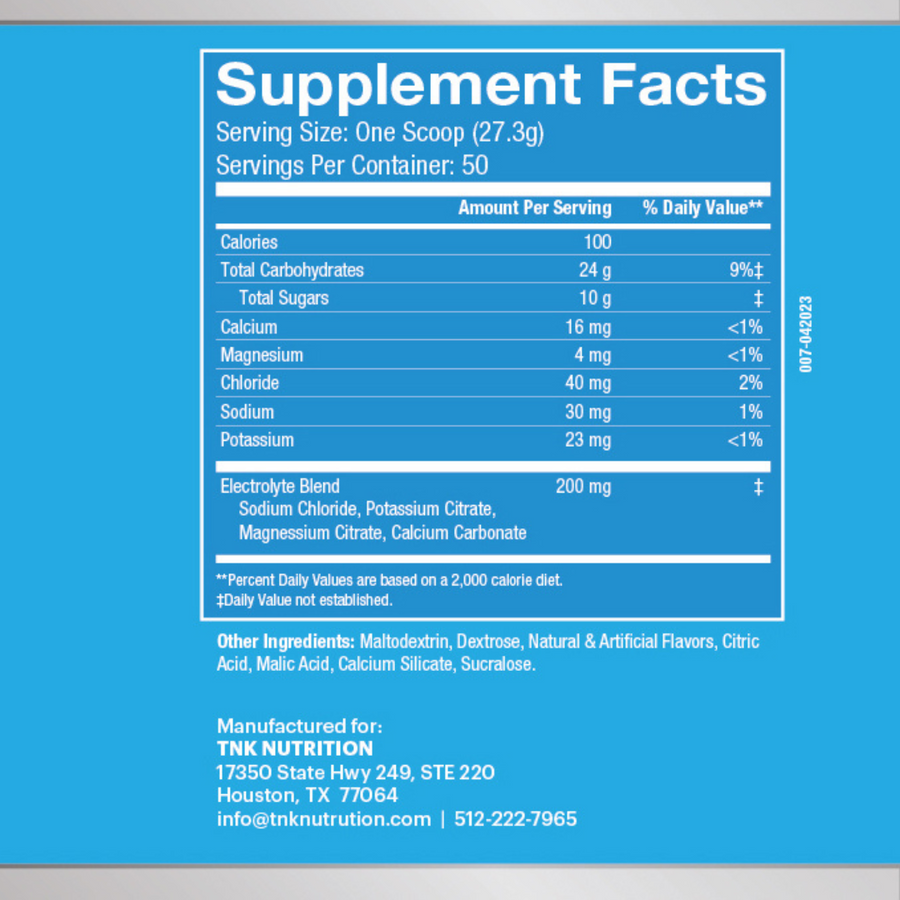 TNK Recovery Electrolytes + Carbs